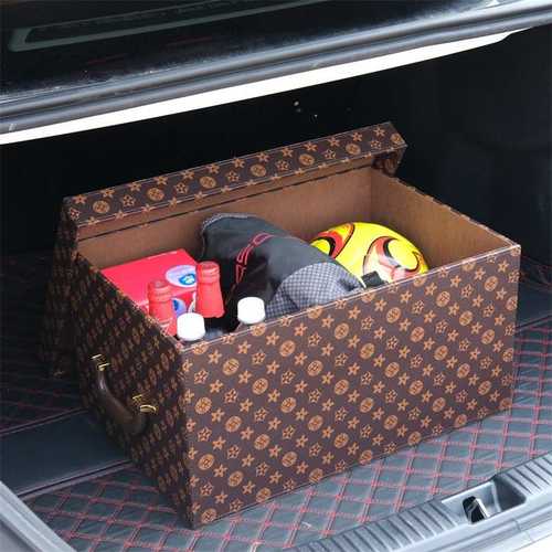 车载收纳箱衣帽间家用储物箱卧室衣柜收纳盒皮质整理汽车SUV尾箱