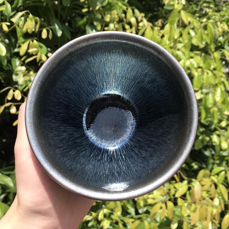 建盏12.5口径宋代点茶盏银毫中式茶器知否同款标准点茶器盏托 托