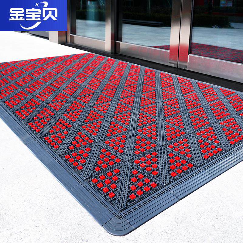 室外防滑地垫商用迎宾地毯刮泥除尘入户进门脚垫门口拼接防水门垫