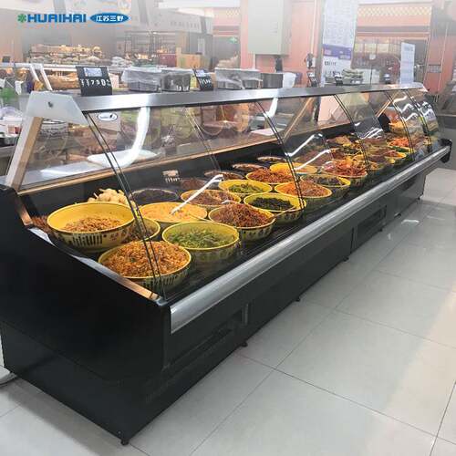 新品厂家供应熟食点菜柜商用熟食柜前封闭前推拉门款式冷柜招