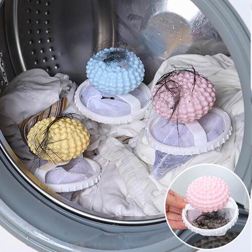 Washing Machine Care Ball and Filter Net Floating Hair Remov