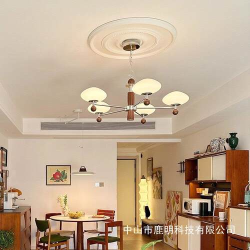 法式中古风客厅吊灯美式复古极简风客厅温馨卧室书房餐厅装饰吊灯