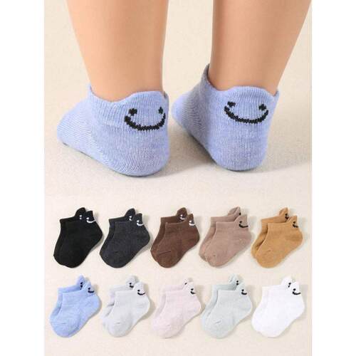 I 10016 Cartoon embroidery couple boat socks 卡通刺绣情侣船