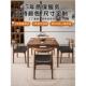 新中式 实木方桌餐桌椅组合八仙桌棋牌四方茶桌正方形茶馆桌带抽屉