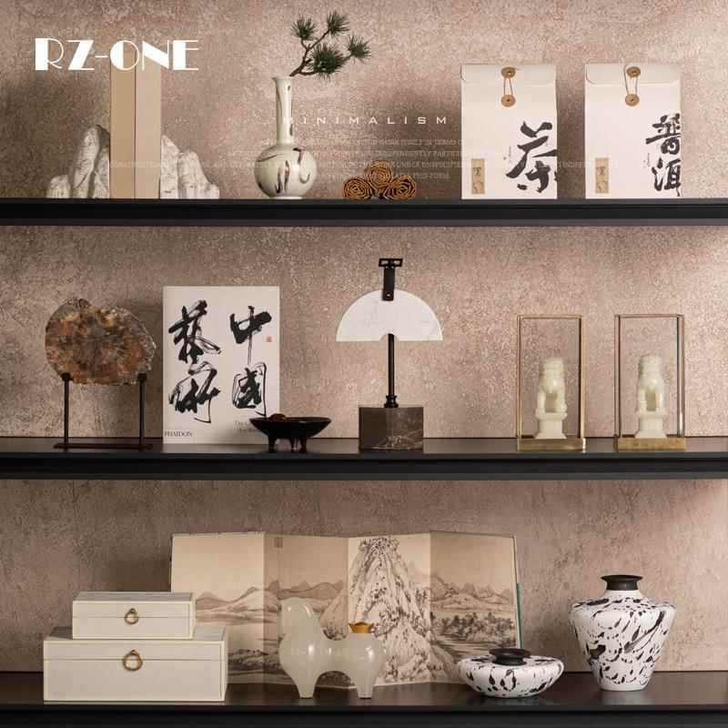 Rzone 高端会所办公室陈列摆放工艺礼品摆饰酒店软装饰品茶室新中