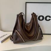 复古大容量韩版 通勤质感腋下包饺子包 补课单肩包包女早春新款