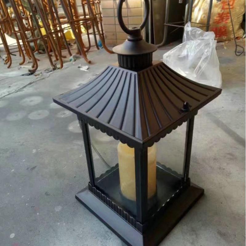 太阳能围墙灯 led围墙灯 太阳能中式庭院柱头灯柱头灯草坪灯
