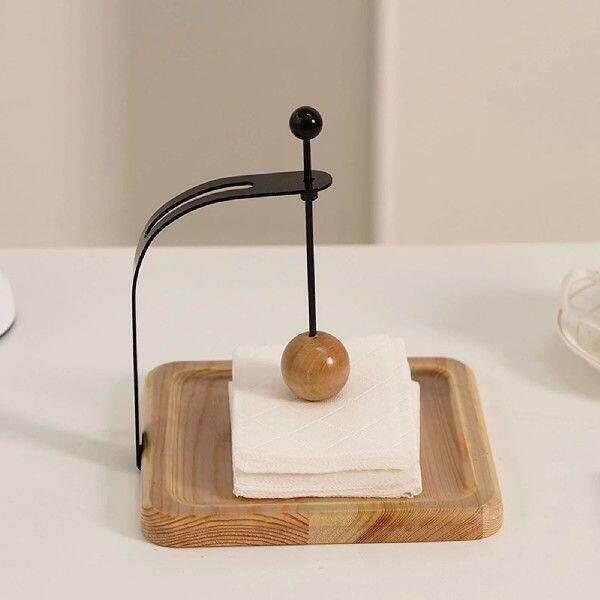 Wooden Napkin Holder & Tissue Dispenser, Sturdy