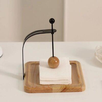 Wooden Napkin Holder & Tissue Dispenser, Sturdy