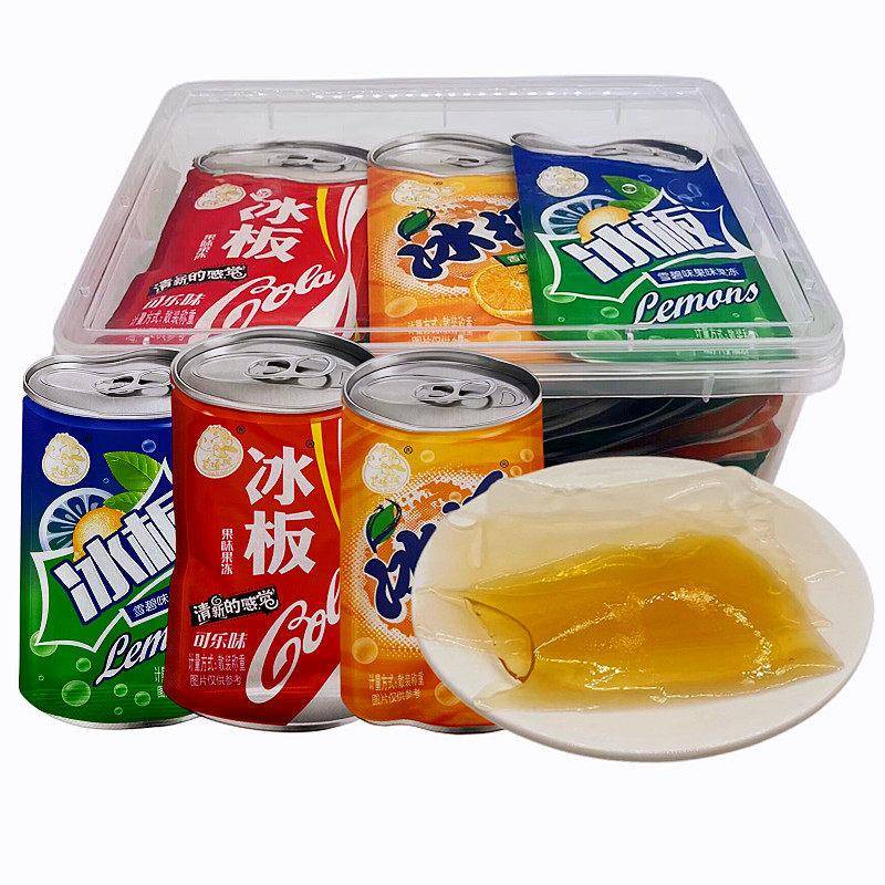 优喜猴冰板可口可乐雪碧味果板果冻80后、90后童年经典怀旧零食