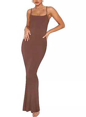 Women's camisole with a long dress for a casual