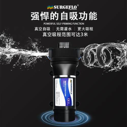 工厂直批销FL32交流电压220v自吸泵家用管道增压液体输送隔膜水泵