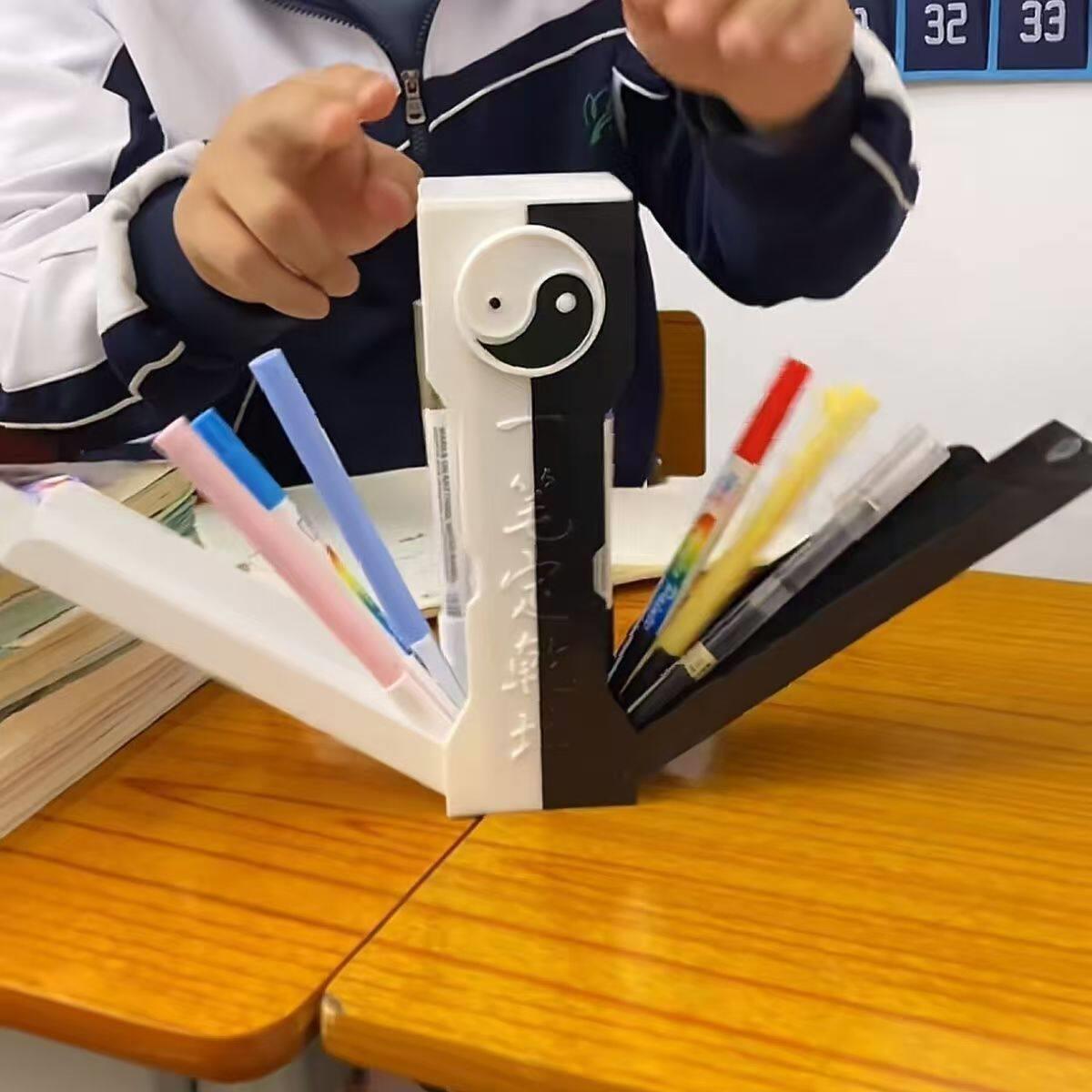 暗藏玄机的笔袋抖音同款学生一笔定乾坤剑匣创意笔盒文具盒2025新