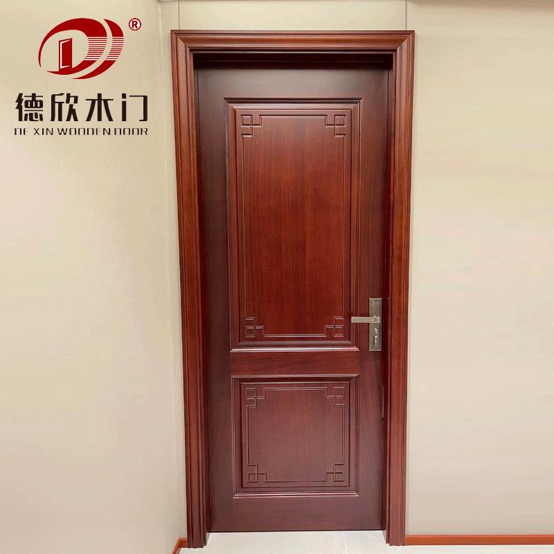 南非木桃原木胡门别墅套装木门卧室门纯实门简约家用包木XDV边仿