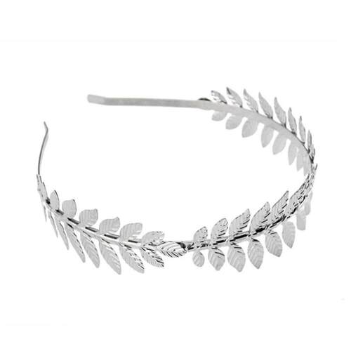 Golden Leaf Hairband Leaf Headband Women Metal Wedding Gold