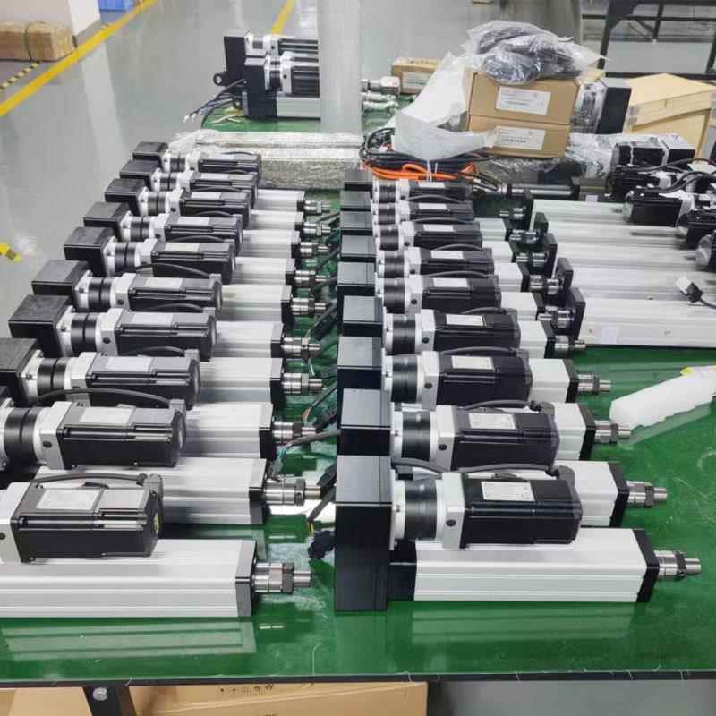 重载伺服电动缸伸缩小型电缸大推力步进电动推杆压力机微型高速