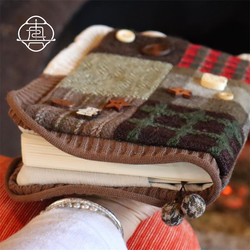 真我 童话小饼干 原创复古手帐本手工布书衣日记本笔记本a5手账本