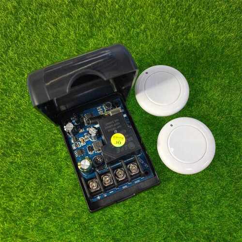 随意贴白色单键按钮遥控12V24V36v30V一路门禁灯具喇叭开关控制器