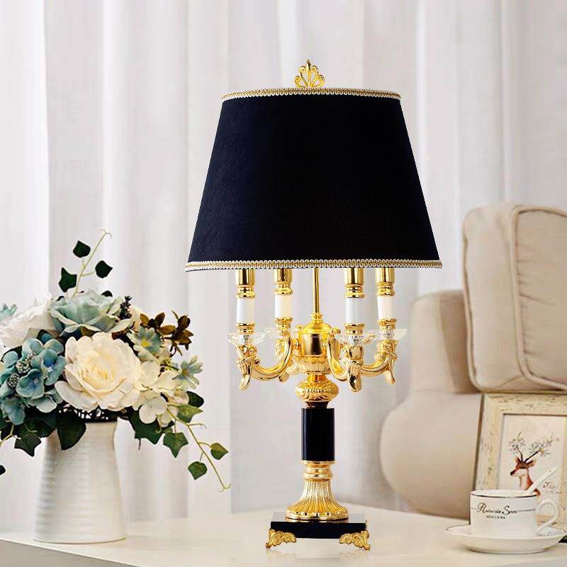欧式水晶台灯客厅卧室床头灯奢华高档美式别墅房间样板房大号台灯