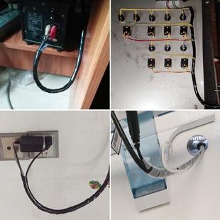 缠绕管绕线管束线管带理线器集线器绝缘包线管4MM6MM 30MM黑白