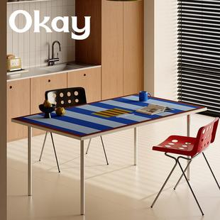 OKAY覆古条TMD纹 方垫形桌垫皮革桌餐垫pvc简防约水防油耐脏隔热