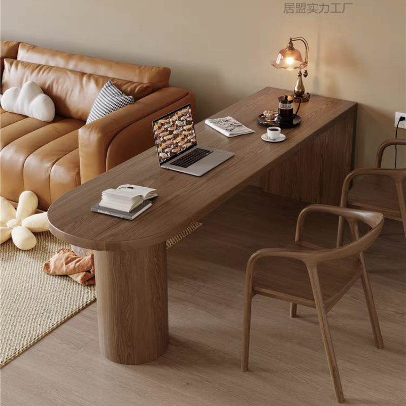 北欧实木书桌客厅餐桌长条桌小户型家用简约儿童阅读学习桌电脑桌