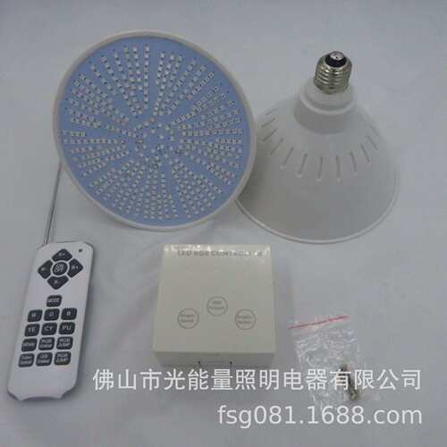 E26泳池灯 40W 2线同步控制 外置控制器 遥控距离远 423颗 120V