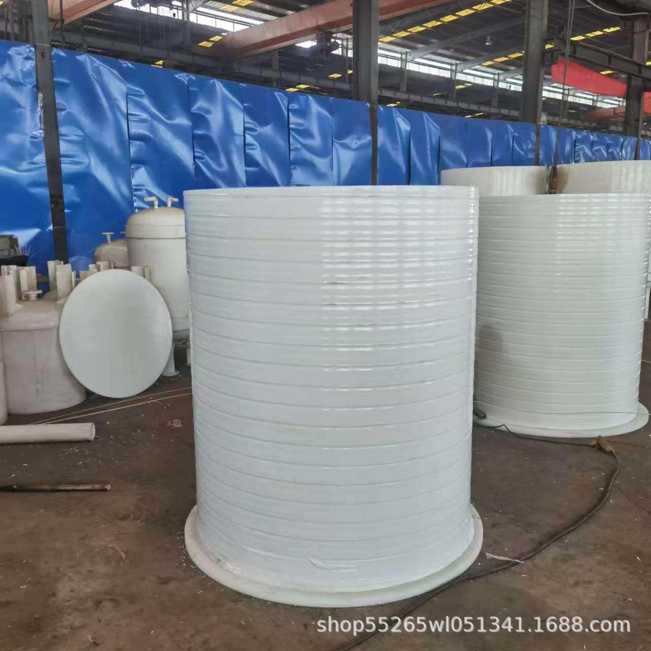 立式塑料真空缓冲罐化工工业设备计量罐加强型pp聚丙烯缠绕储蓄罐