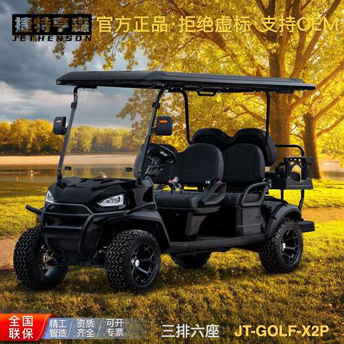 新款电动高尔夫球车厂家出口景区旅游观光车售楼处物业接待看房车