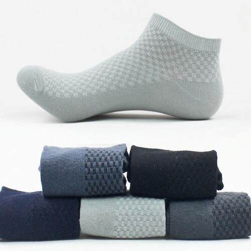 Men Bamboo Fiber Socks Deodorant Breathable Short Sock男短袜