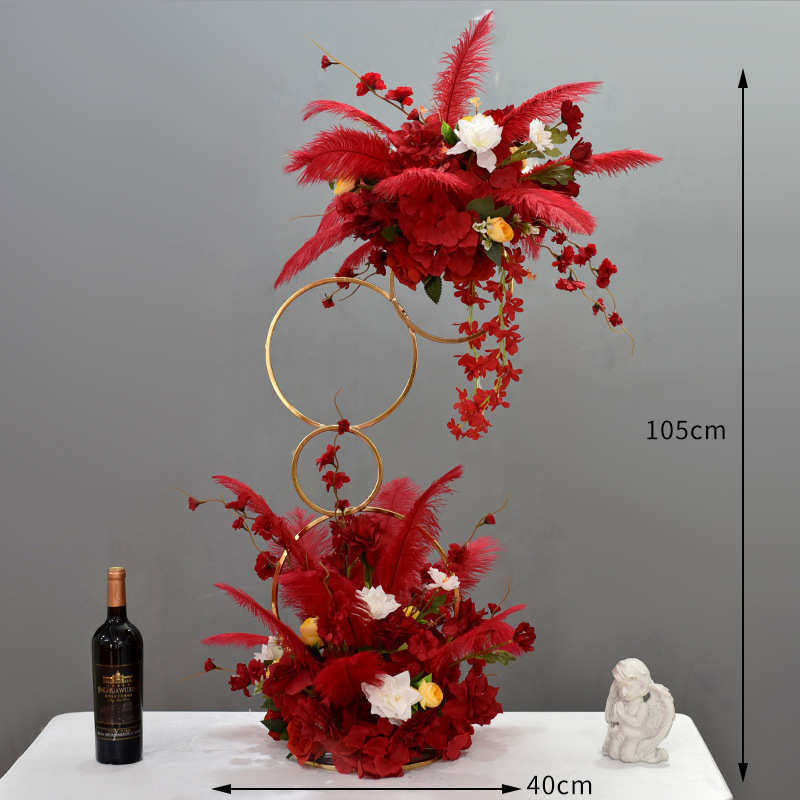 仿真花假花轻奢高档甜甜圈羽毛桌花酒店ktv酒吧包厢摆台桌面装饰,鲜花速递/花卉仿真/绿植园艺,仿真绿植,淘宝优惠券,粉丝福利购,淘宝优惠卷