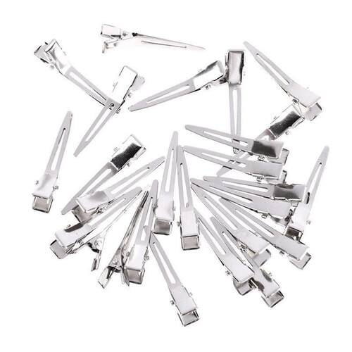 10Pcs Professional Salon Stainless Hair Clips Hair Styling T