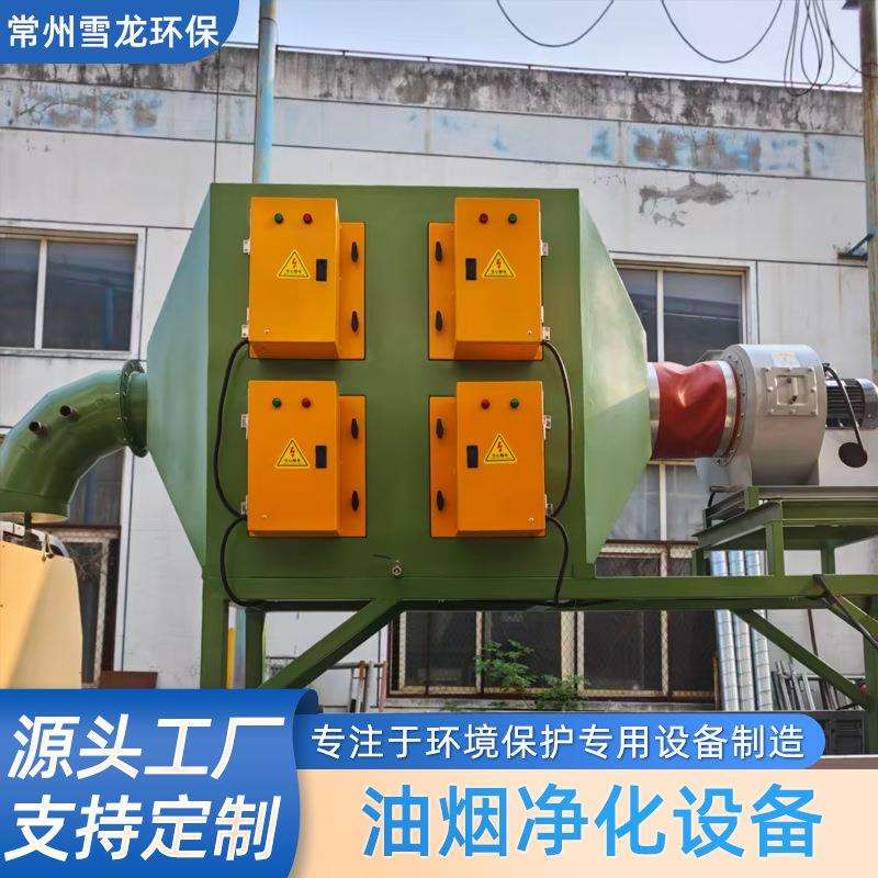 雪龙工业油烟净化器餐饮油烟净化废气处理设备静电吸附油烟机