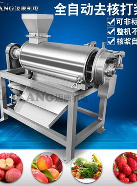 厂家生产红枣去核打浆机 榴莲打浆去残渣设备 多功能冻梨打浆机