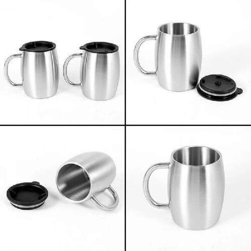 HOT SALE 420Ml Double-Layer Stainless Steel Beer Mug Double