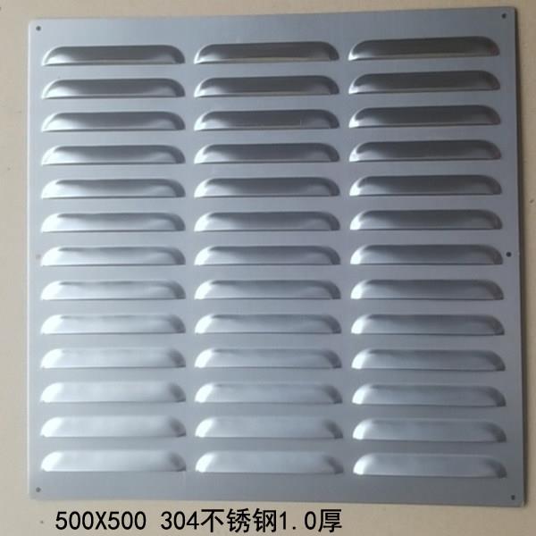不锈钢外墙防雨通风口排出风口回进检查散热风气口百叶窗格栅盖板