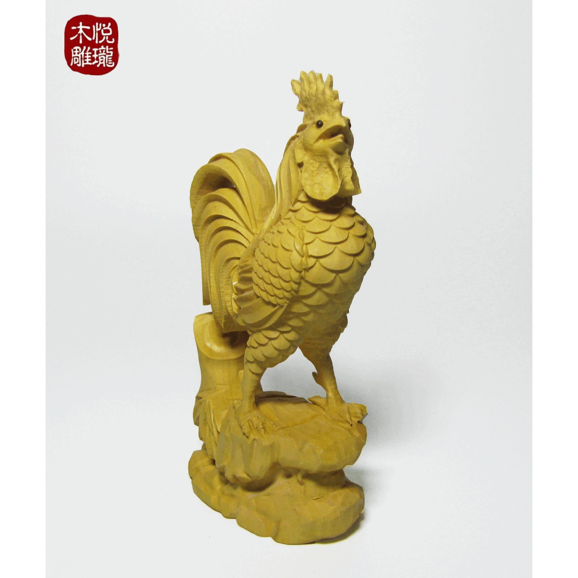 仿真大公鸡摆件母鸡模型雕塑户外店门口装饰落地发光公鸡灯景观灯