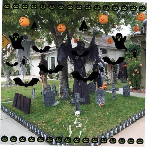 Halloween Bat Pendant Outdoor Party Courtyard Wall Decoratio