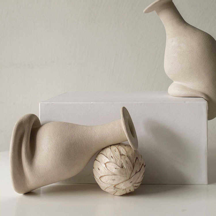装饰品客厅风现代花瓶酒店静止》侘创意艺术寂样板间扭曲摆件《
