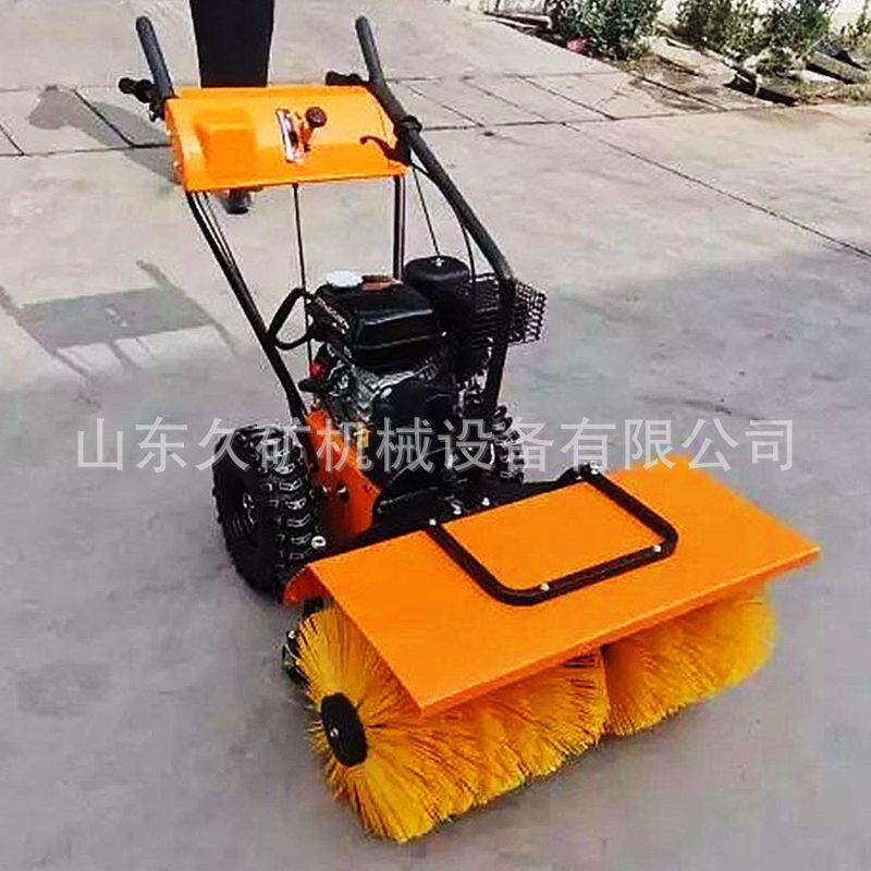 市政道路全齿轮扫雪车手推式自走铲抛雪机 学校大棚抛雪清雪车