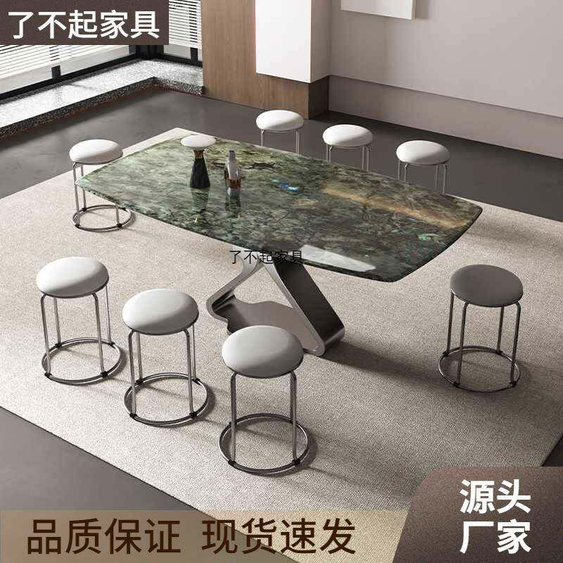 意式极简凳子家用可叠放餐桌凳椅子圆凳轻奢现代简约小户型高锦标