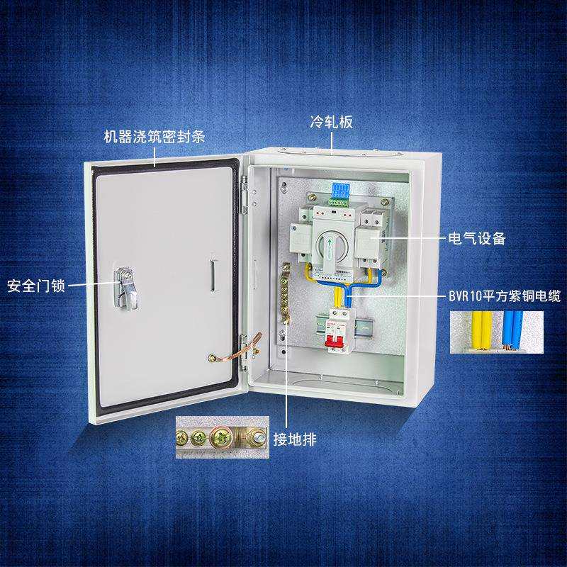 双电源自转换开制关自动切换箱2P6A动单相家用2230V成套控2P63配