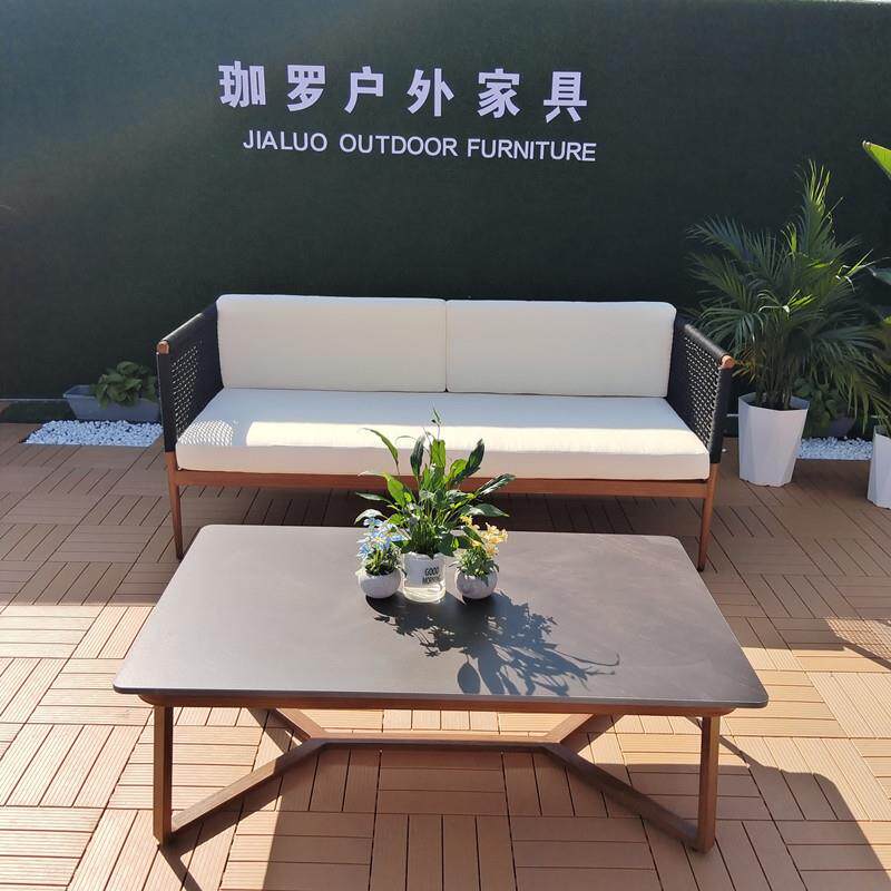 别墅户外沙发庭院铝合金藤编室外组合家具园林景观设计座椅休闲凉