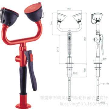 STG台式双喷头洗眼器 P/N805005 台式移动洗眼器 抽取式洗眼器