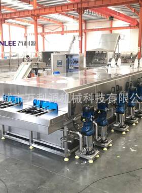 万利源喷淋式洗箱机托盘自动进出料清洗设备收纳箱带烘干洗筐机