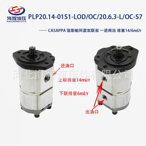 CASAPPA 凯斯帕 PLP20.14-01S1-LOD/OC/20.6.3-L/OC-S 一进两出泵
