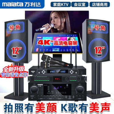 家庭ktv音响套装全套家用K歌点歌台视频机卡拉OK音箱一体机影院