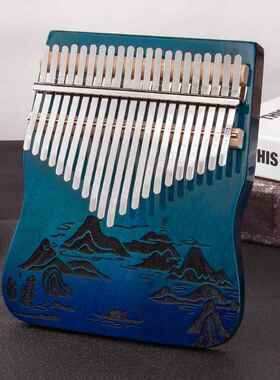 正品琴拇指琴21音17la音巴林板式双指手拨板琴卡林巴kaimb手指钢