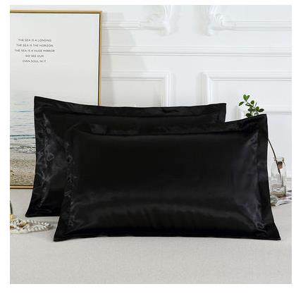 1PC Pure Silk satin Pillowcase Silky Soft Pillow Case