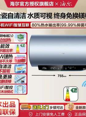 海.尔智家电热水器Leader款能效60升家用卫生间洗澡阻垢自清洁